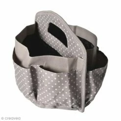 Budget 👍 Sac Scrapbooking Sac De Rangement Artemio - Taupe à Pois - 29 X 22,5 X 26 Cm 🎁