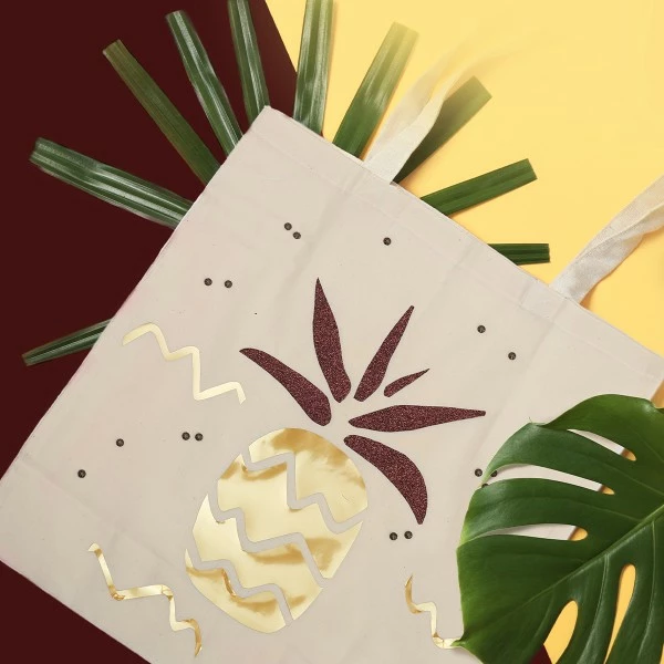 Budget 😀 Ki Sign Sac à Personnaliser Kit DIY - Customiser Un Tote-bag - Ananas 😀 2 Budget 😀 Ki Sign Sac à Personnaliser Kit DIY - Customiser Un Tote-bag - Ananas 😀 – Image 2