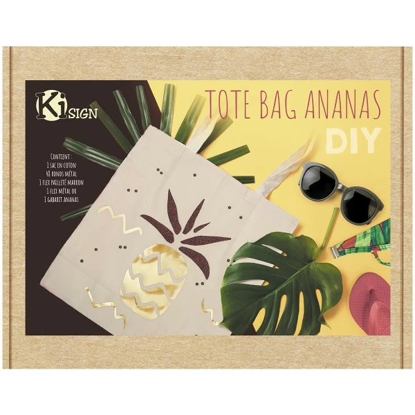 Budget 😀 Ki Sign Sac à Personnaliser Kit DIY - Customiser Un Tote-bag - Ananas 😀 4 Budget 😀 Ki Sign Sac à Personnaliser Kit DIY - Customiser Un Tote-bag - Ananas 😀 – Image 4