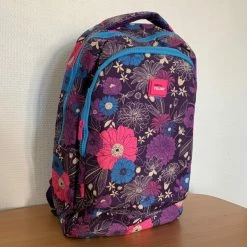 Meilleure affaire 🥰 Milan Sac Et Pochette En Toile De Jute Cartable D'école De Qualité Motif Fleurs ❤️