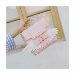 De gros ✔️ BLACK SUGAR Sac Et Pochette En Toile De Jute Sac Bandoulière Solide Kawaii Rose Ailes Sakura Lycéen Écolière Pratique Harajuku 🎉 -Petite maroquinerie Soldes unnamed file 240