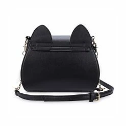 Nouveau ⭐ BLACK SUGAR Sac Et Pochette En Toile De Jute Sac Bandoulière PU Noir Sakura Lune Kawaii Mignon 😍 -Petite maroquinerie Soldes unnamed file 244