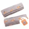 Coupon 🌟 Czech Beads Exclusive Sac Et Pochette En Toile De Jute 1pc Orange Gray Fox Durable Et De Bonne Qualité Machine Compacte Et Pliable Sac, Élégant Réutilisabl ⭐