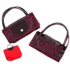 Le moins cher ✨ Czech Beads Exclusive Sac Et Pochette En Toile De Jute 1pc Vin Rouge Lettres Durable Et De Bonne Qualité Machine Compacte Fermeture à Glissière Sac à Pliab ⭐