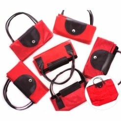 Meilleure affaire 🧨 Czech Beads Exclusive Sac Et Pochette En Toile De Jute 1pc Rouge Brun Mix Durable Et De Bonne Qualité Machine Compacte Fermeture à Glissière Sac à Pliable, ❤️