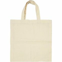 Promo 🎁 Creativ Company Tote Bag Sac En Coton - Naturel Clair - 27,5 X 30 Cm - 5 Pcs 🛒