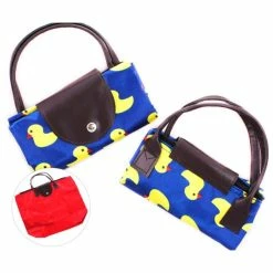 Promo ✨ Czech Beads Exclusive Sac Et Pochette En Toile De Jute 1pc Jaune Bleu Canard Durable Et De Bonne Qualité Machine Compacte Fermeture à Glissière Sac à Pliab 👍