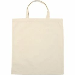 Budget 🎁 Creativ Company Tote Bag Sac En Coton - Naturel Clair - 38 X 42 Cm - 5 Pcs ❤️