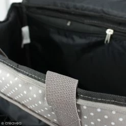 Bon marché 👍 Sac Scrapbooking Valise De Rangement Artemio - Taupe à Pois - 42 X 25 X 37 Cm 🎉 -Petite maroquinerie Soldes unnamed file 40