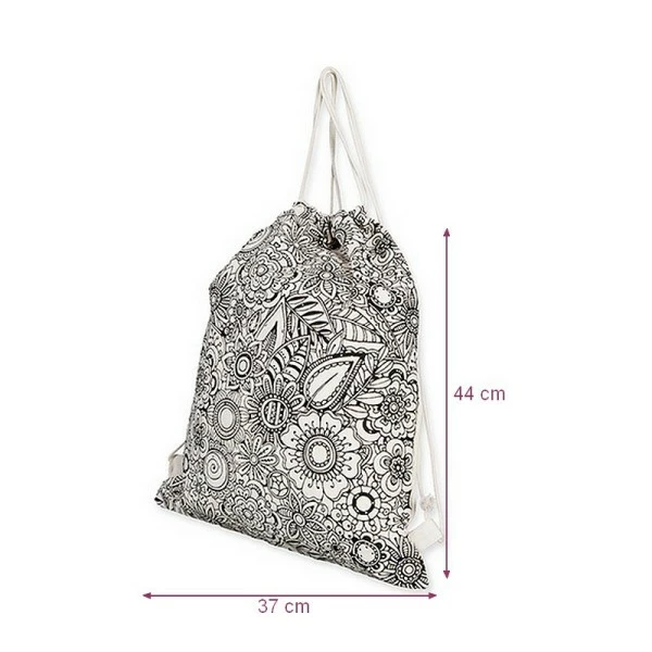 Bon marché 🎉 Artif Sac à Personnaliser Sac De Sport En Coton épais à Colorier Blanc Et Noir DIY, 37 X 44 Cm, à Customiser Avec Feutres Ou P ❤️ 1 Bon marché 🎉 Artif Sac à Personnaliser Sac De Sport En Coton épais à Colorier Blanc Et Noir DIY, 37 X 44 Cm, à Customiser Avec Feutres Ou P ❤️