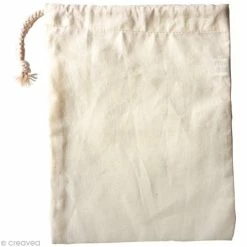 Coupon 👍 Graine Créative Sachets Tissu Etui à Lunettes En Tissu à Décorer 10 X 20 Cm 💯