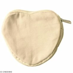 Nouveau 🔥 Graine Créative Trousse à Décorer Porte Monnaie Coeur En Tissu à Décorer - 10 X 10 Cm 🤩
