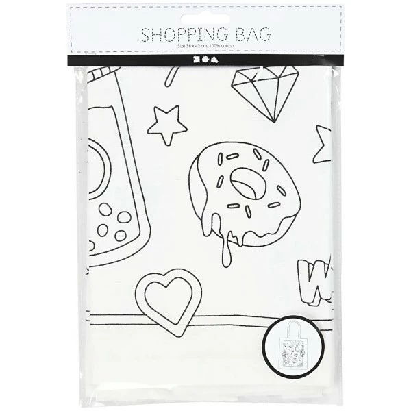 Offres ⌛ Creativ Company Sac à Personnaliser Tote Bag Fantaisie à Décorer - 38 X 42 Cm 🎁 2 Offres ⌛ Creativ Company Sac à Personnaliser Tote Bag Fantaisie à Décorer - 38 X 42 Cm 🎁 – Image 2